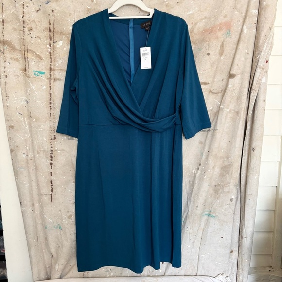 J Jill Wearever Luli Faux Wrap Dress - Picture 1 of 4